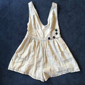 EUC UO Anita Button Wrap Romper Sz S